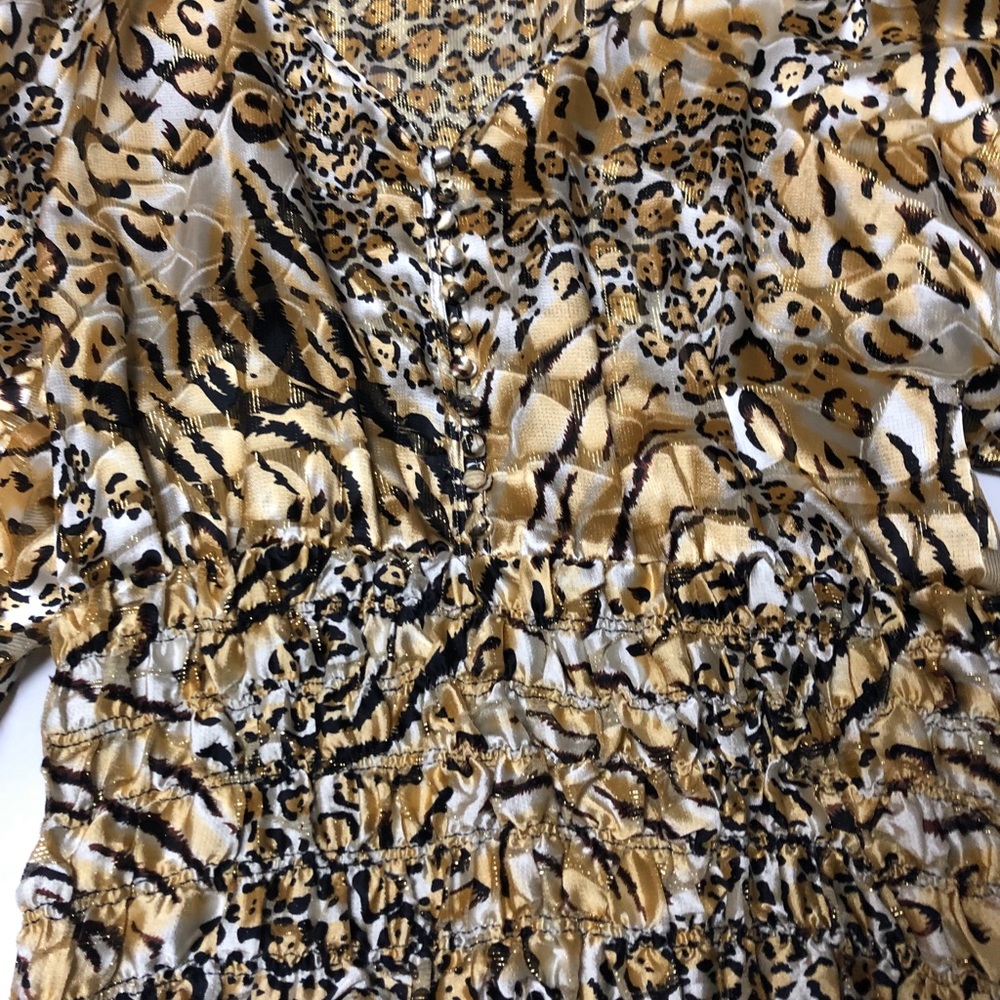 Cache gold leopard blouse - Picture 4 of 7